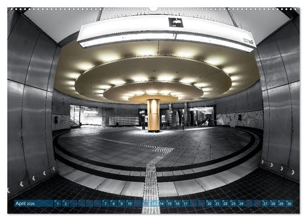 Produktbild: MAINHATTEN architektur kunst (hochwertiger Premium Wandkalender 2026 DIN A2 quer), Kunstdruck in Hochglanz