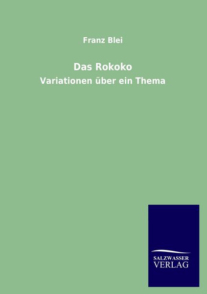 Produktbild: Das Rokoko