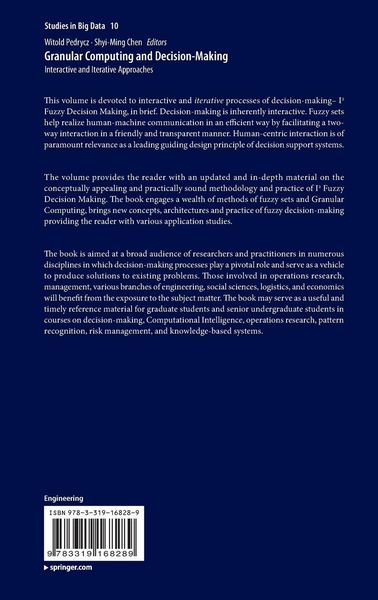 Produktbild: Granular Computing and Decision-Making