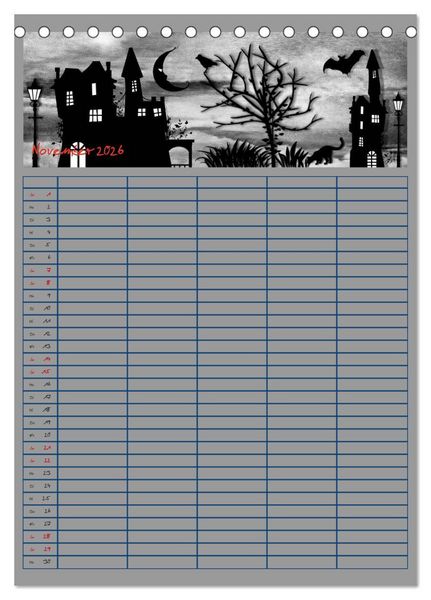 Produktbild: Unser buntes Familienleben (Tischkalender 2026 DIN A5 hoch), CALVENDO Monatskalender