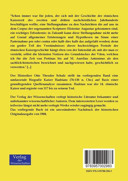Produktbild: Das Leben des Kaisers Hadrian