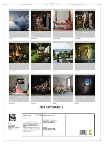 Produktbild: ZEIT METAPHERN (Wandkalender 2026 DIN A2 hoch), CALVENDO Monatskalender