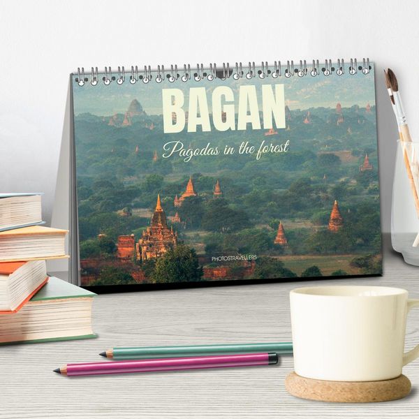 Produktbild: Bagan - Pagodas in the forest (Desk Calendar 2026 DIN A5 landscape), CALVENDO 12 Month DeskCalendar