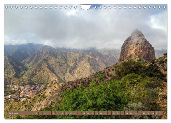 Produktbild: La Gomera Sonne, Meer und Vulkane (Wandkalender 2026 DIN A4 quer), CALVENDO Monatskalender