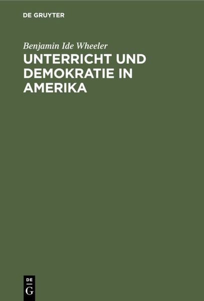 Produktbild: Unterricht und Demokratie in Amerika