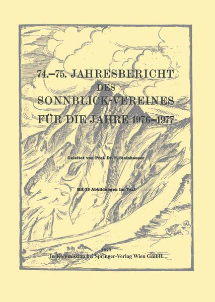 Produktbild: 74.&ndash;75. Jahresbericht des Sonnblick-Vereines f&uuml;r die Jahre 1976&ndash;1977