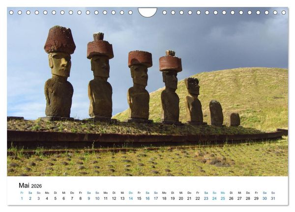 Produktbild: Die Osterinsel - mystisches Inselparadies im S&uuml;dostpazifik (Wandkalender 2026 DIN A4 quer), CALVENDO Monatskalender