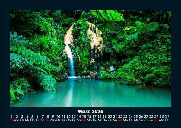 Produktbild: Wasserf&auml;lle 2026 Fotokalender DIN A5