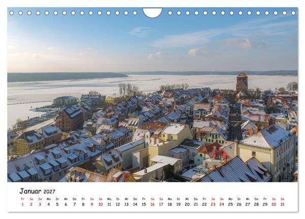 Produktbild: Waren M&uuml;ritz Besondere Ausblicke, Pl&auml;tze und Perspektiven (Wandkalender 2027 DIN A4 quer), CALVENDO Monatskalender