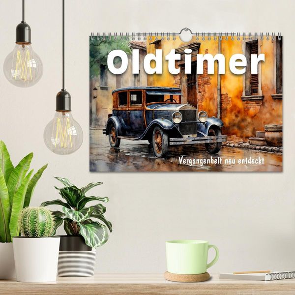 Produktbild: Oldtimer - Vergangenheit neu entdeckt (Wandkalender 2026 DIN A4 quer), CALVENDO Monatskalender