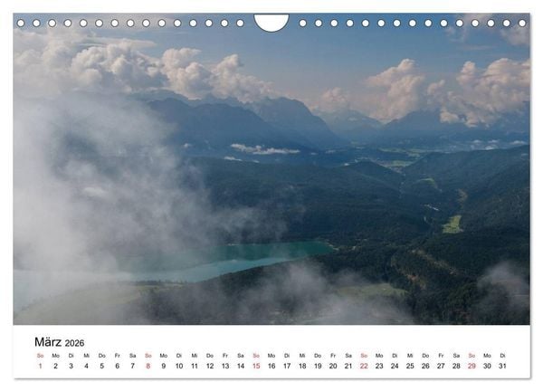 Produktbild: Berge und Seen rund um die Zugspitze (Wandkalender 2026 DIN A4 quer), CALVENDO Monatskalender