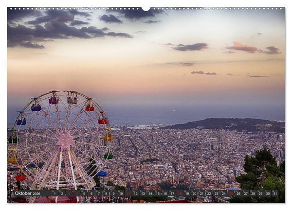 Produktbild: Barcelona Impressionen (hochwertiger Premium Wandkalender 2026 DIN A2 quer), Kunstdruck in Hochglanz