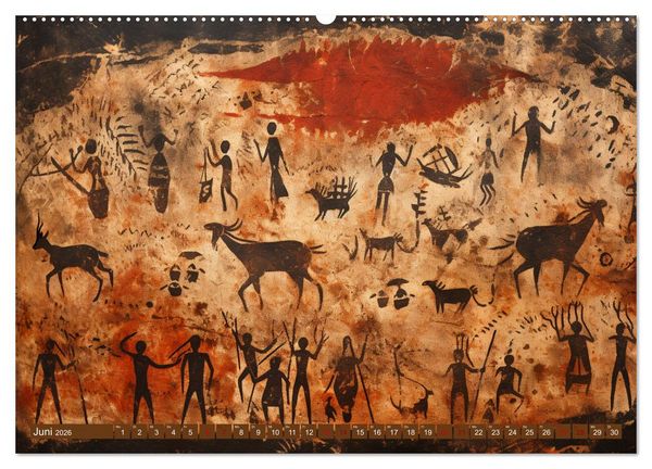 Produktbild: Steinzeit Galerie (hochwertiger Premium Wandkalender 2026 DIN A2 quer), Kunstdruck in Hochglanz