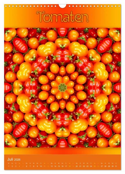 Produktbild: Kulinarische Mandalas (Wandkalender 2026 DIN A3 hoch), CALVENDO Monatskalender