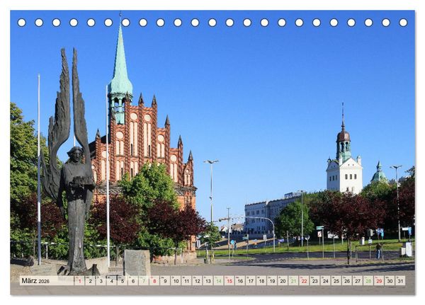 Produktbild: Stettin - Bedeutende Hafenstadt in Polen (Tischkalender 2026 DIN A5 quer), CALVENDO Monatskalender