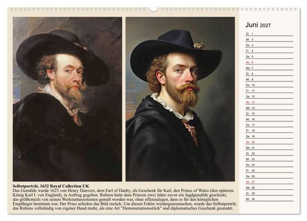Produktbild: Rubens im neuen Licht (hochwertiger Premium Wandkalender 2027 DIN A2 quer), Kunstdruck in Hochglanz