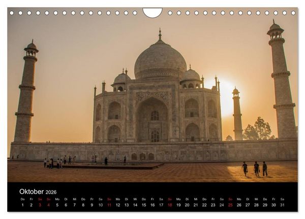 Produktbild: Romantisches Indien (Wandkalender 2026 DIN A4 quer), CALVENDO Monatskalender