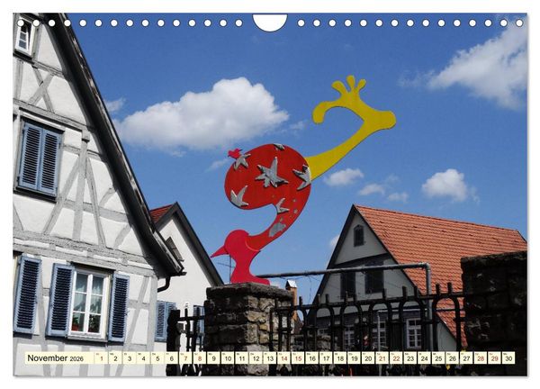 Produktbild: Unterwegs in Backnang (Wandkalender 2026 DIN A4 quer), CALVENDO Monatskalender