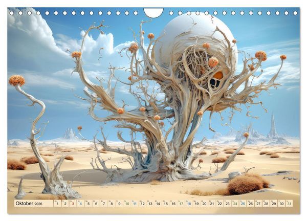 Produktbild: Surrealismus trifft W&uuml;ste (Wandkalender 2026 DIN A4 quer), CALVENDO Monatskalender