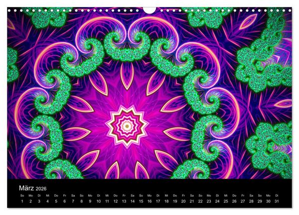Produktbild: mandala-art (Wandkalender 2026 DIN A3 quer), CALVENDO Monatskalender
