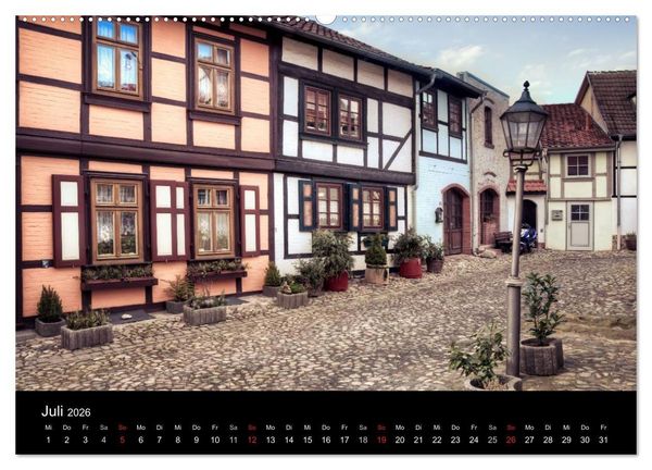 Produktbild: Fachwerk - wie aus einer anderen Zeit (hochwertiger Premium Wandkalender 2026 DIN A2 quer), Kunstdruck in Hochglanz