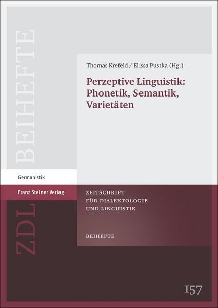 Produktbild: Perzeptive Linguistik: Phonetik, Semantik, Variet&auml;ten