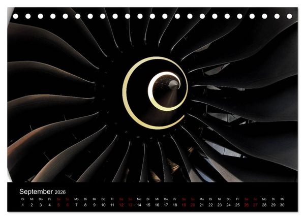 Produktbild: Airbus A350 Hautnah (Tischkalender 2026 DIN A5 quer), CALVENDO Monatskalender