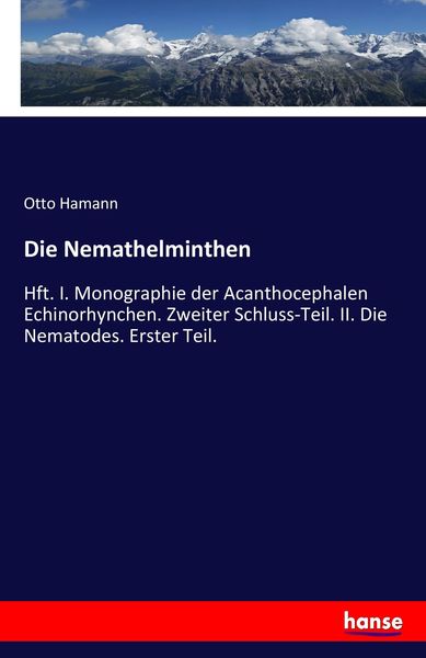 Die Nemathelminthen, Taschenbuch von Otto Hamann, Hansebooks, 9783744614511