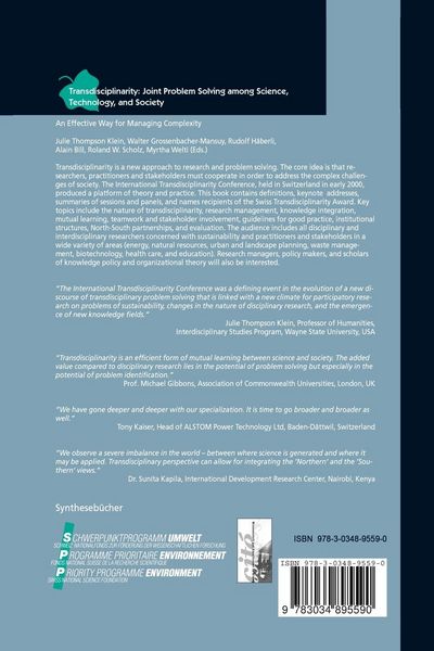 Produktbild: Transdisciplinarity: Joint Problem Solving among Science, Technology, and Society