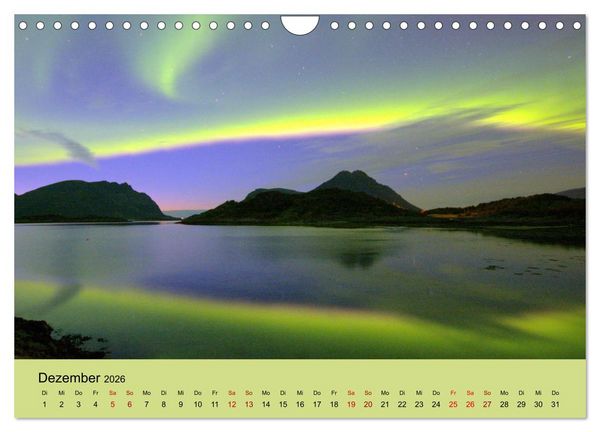 Produktbild: Lichtstimmungen des Nordens (Wandkalender 2026 DIN A4 quer), CALVENDO Monatskalender