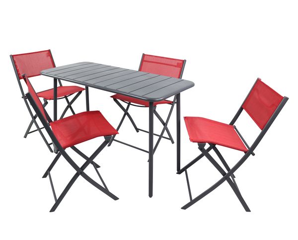 Produktbild: 5 tlg. Bistroset Balkonset Gartenset Sumila 110x55