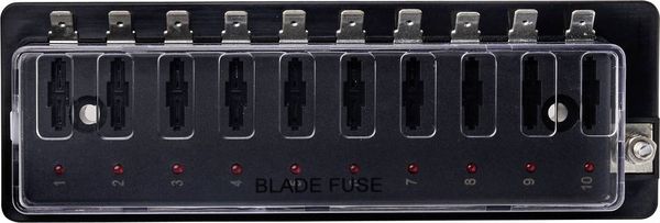 Produktbild: TRU COMPONENTS TC-9070380 TC-9070380 KFZ-Sicherungshalter mit Statusanzeige Passend f&uuml;r (Sicherungen) Flachsicherung Standard 30 A 32 V/DC 1 St.