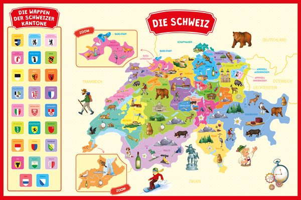 Produktbild: Meine Magnet-Box: Die Landkarte der Schweiz