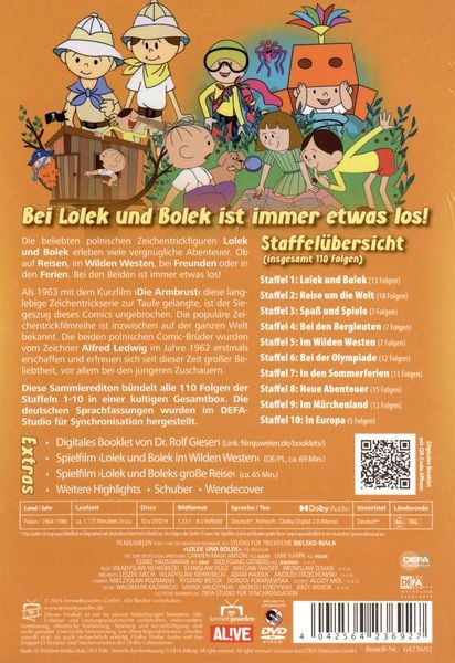 Produktbild: Lolek und Bolek - Staffeln 1-10 Gesamtedition (DEFA Filmjuwelen) [10 DVDs]