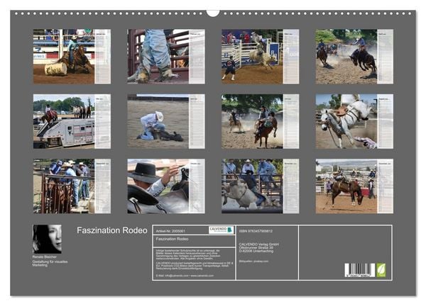 Produktbild: Faszination Rodeo (Wandkalender 2026 DIN A2 quer), CALVENDO Monatskalender