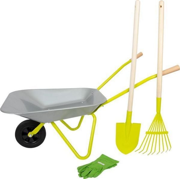 Produktbild: small foot 11627 - Kinder-Schubkarre mit Gartenwerkzeug