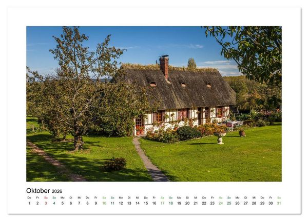 Produktbild: Landh&auml;user mit Charme (Tischkalender 2026 DIN A5 quer), CALVENDO Monatskalender