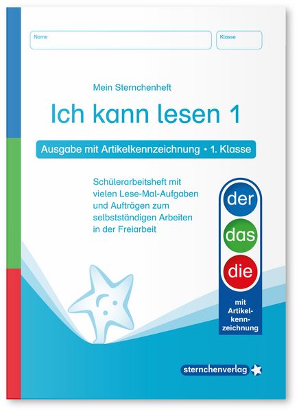 Produktbild: Ich kann lesen 1 und 2 - Ausgabe mit Artikelkennzeichnung (DaZ) f&uuml;r die 1. und 2. Klasse