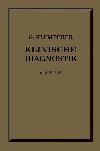 Produktbild: Grundriss der Klinischen Diagnostik