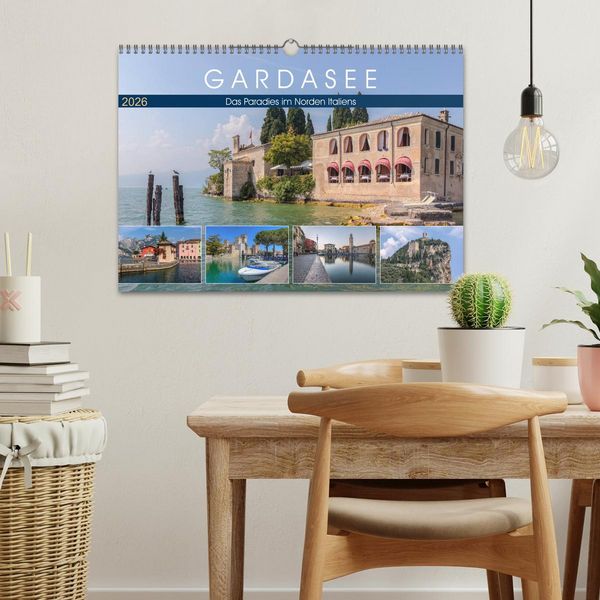 Produktbild: Gardasee, das Paradies im Norden Italiens (Wandkalender 2026 DIN A3 quer), CALVENDO Monatskalender