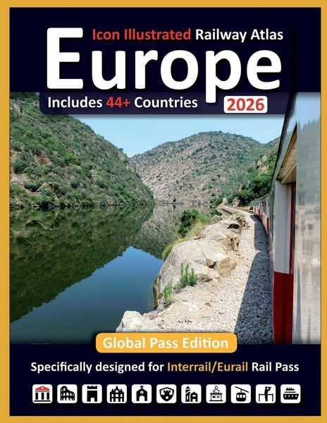 Produktbild: Europe 2026 - Icon and Info Illustrated Railway Atlas