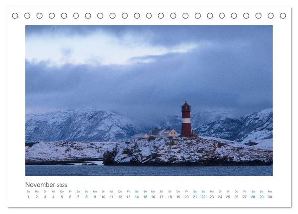 Produktbild: Kurs Nord - mit dem Postschiff (Tischkalender 2026 DIN A5 quer), CALVENDO Monatskalender