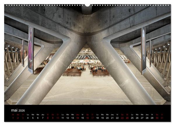 Produktbild: Un jour Lourdes (Calendrier mural 2026 DIN A2 vertical) calendrier de bureau