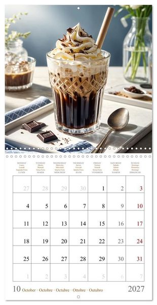 Produktbild: L'&acirc;me du caf&eacute; - Une passion au quotidien (Calendrier mural carr&eacute; 2027 30x30 cm) Calendrier double avec une page pour vos prises de notes