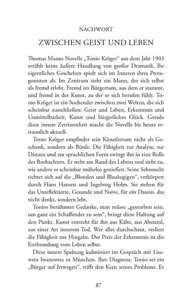 Produktbild: Tonio Kr&ouml;ger. Eine Novelle