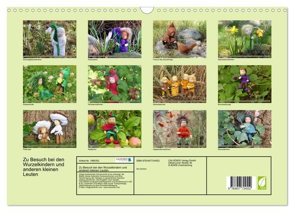 Produktbild: Zu Besuch bei den Wurzelkindern und anderen kleinen Leuten (Wandkalender 2026 DIN A3 quer), CALVENDO Monatskalender