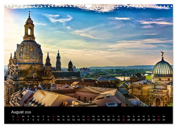 Produktbild: Dresden 2026 (Wandkalender 2026 DIN A3 quer), CALVENDO Monatskalender