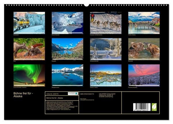 Produktbild: B&uuml;hne frei f&uuml;r - Alaska (hochwertiger Premium Wandkalender 2026 DIN A2 quer), Kunstdruck in Hochglanz