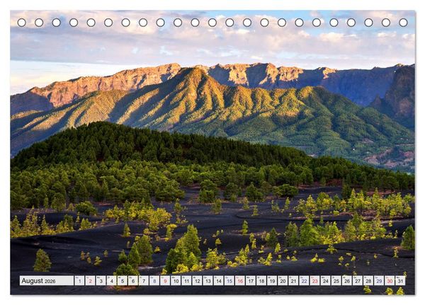 Produktbild: La Palma - La Isla Bonita - Kanarische Inseln (Tischkalender 2026 DIN A5 quer), CALVENDO Monatskalender