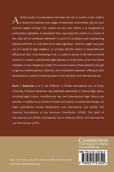 Produktbild: Custom as a Source of Law